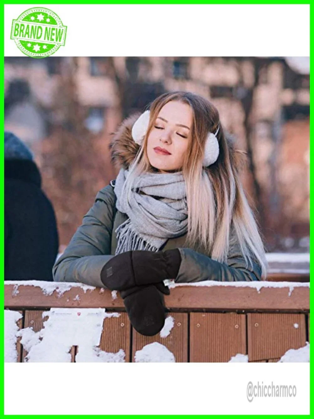 Convertible Fingerless Gloves Mittens with Flap Touch Screen